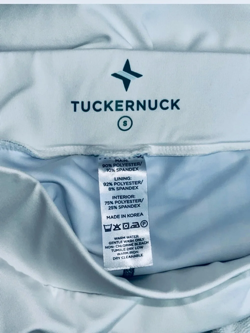 EUC Tuckernuck White and Green Layered  Skort Shorts